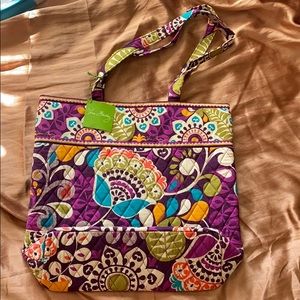 Vera Bradley Plum Crazy Tote Bag